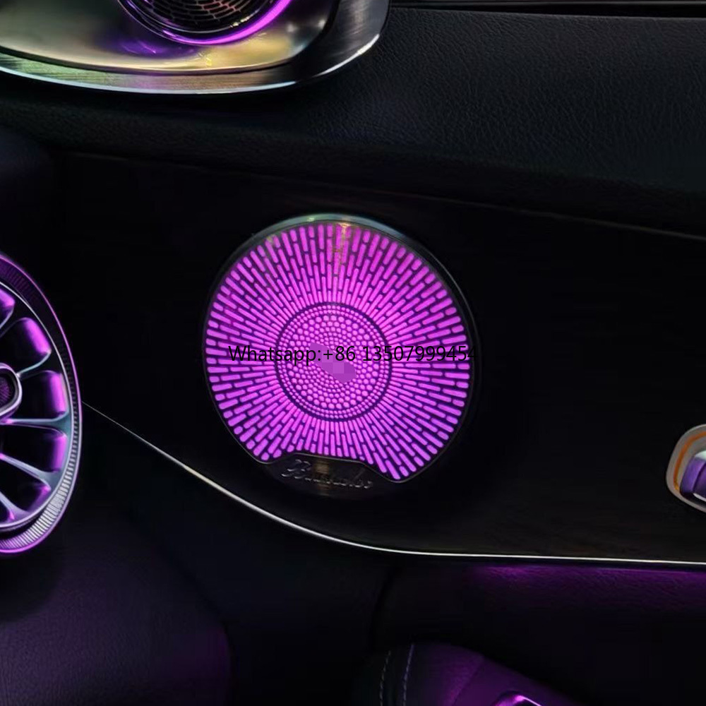Speakers - 高品質ラグジュアリーW213車用ミッドレンジスピーカーカバーアンビエントライト メルセデスベンツEクラス2016-2023用 LEDホーン雰囲気ライト