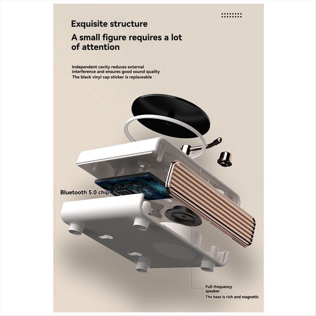 Speakers - X07A ポータブルレトロホワイトBluetoothスピーカー 壁掛け式 重低音サウンドバー カラフルなアンビエントライト ワイヤレスMP3音楽プレーヤー