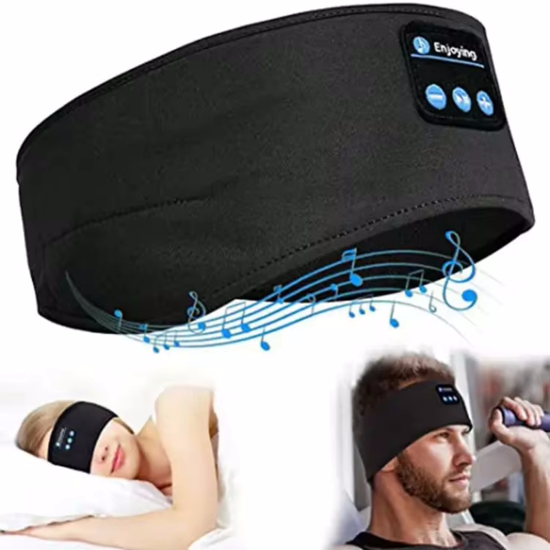 Sleep Mask Headphones Bluetooth - スリープマスク Bluetooth 睡眠ヘッドフォンヘッドバンド薄型ソフト弾性快適なワイヤレス音楽ヘッドセットアイマスク横向き寝用