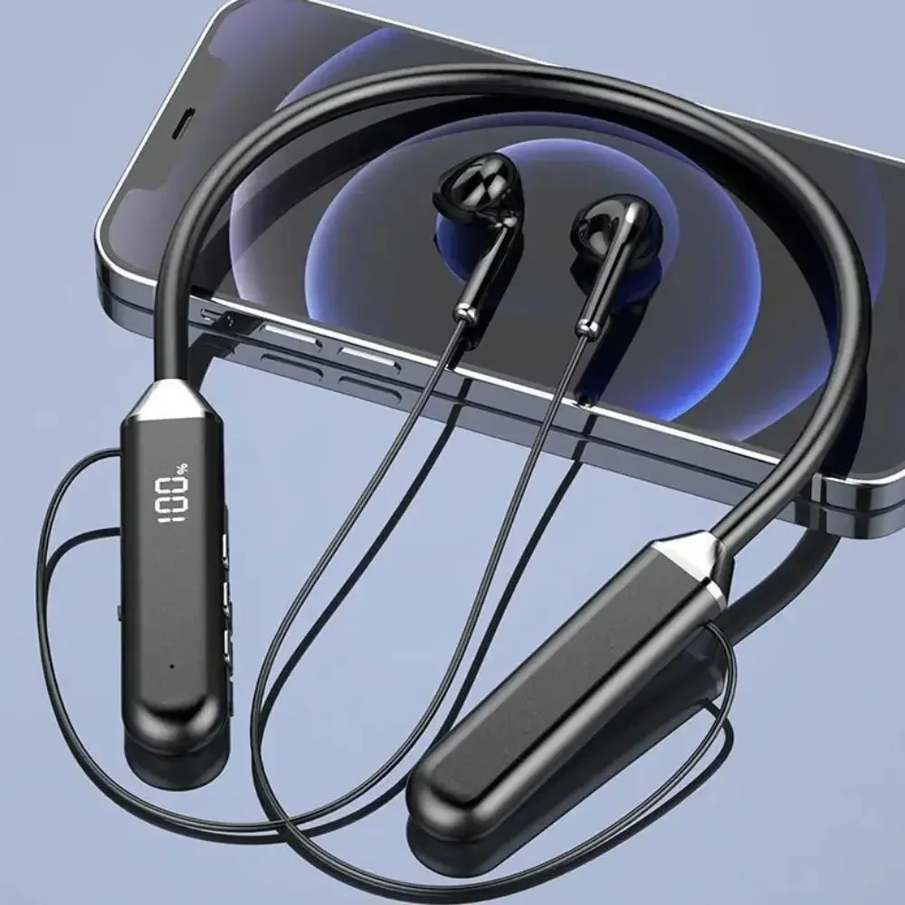 磁気イヤホン D18 ワイヤレスネックバンドヘッドフォンスポ - Magnetic Neckband Sports Earphones のレビューと価格