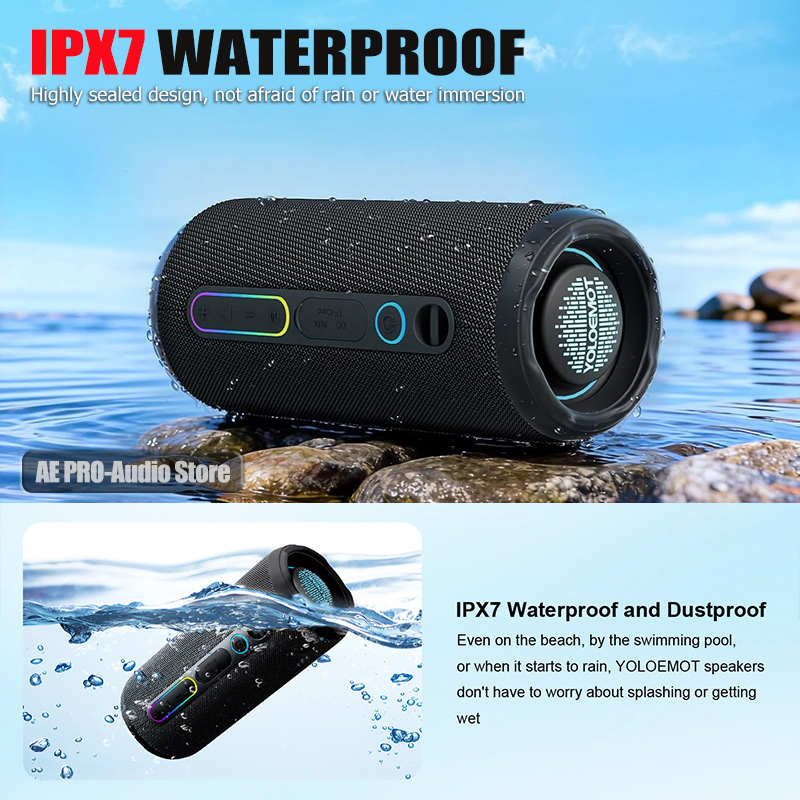 30 ワットポータブル Bluetooth スピーカーワイヤ - Portable Bluetooth Speaker Waterproof Ipx7 のレビューと価格
