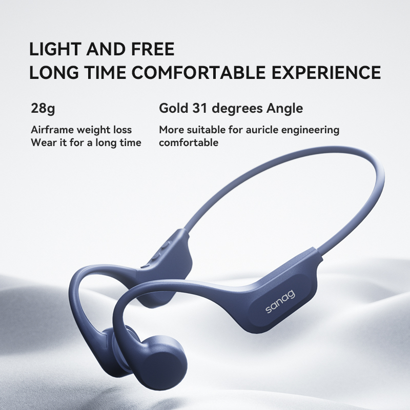 Sanag B60S IPX8 防水Bluetoothヘッド - Bone Conduction Running Headphones のレビューと価格
