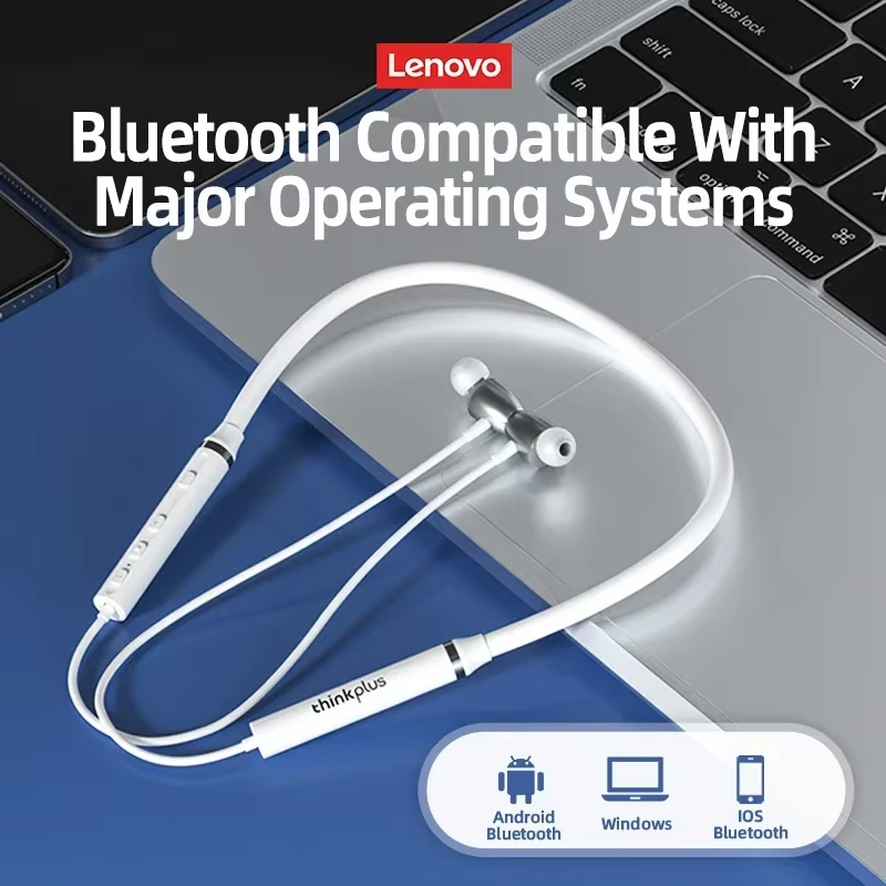 オリジナルレノボ HE05X Bluetooth イヤホンイ - Magnetic Neckband Sports Earphones のレビューと価格