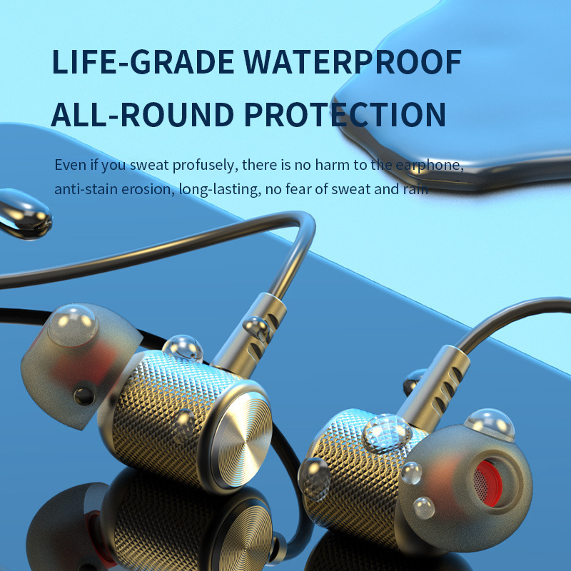 9D ワイヤレス Bluetooth イヤホンネックバンドヘ - Magnetic Neckband Sports Earphones のレビューと価格