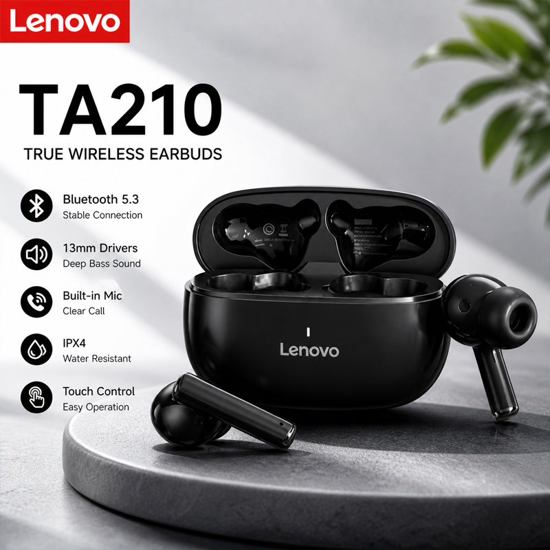 Lenovo TA210 新型Bluetoothワイヤレスヘ - Anc Wireless Over Ear Headphones のレビューと価格