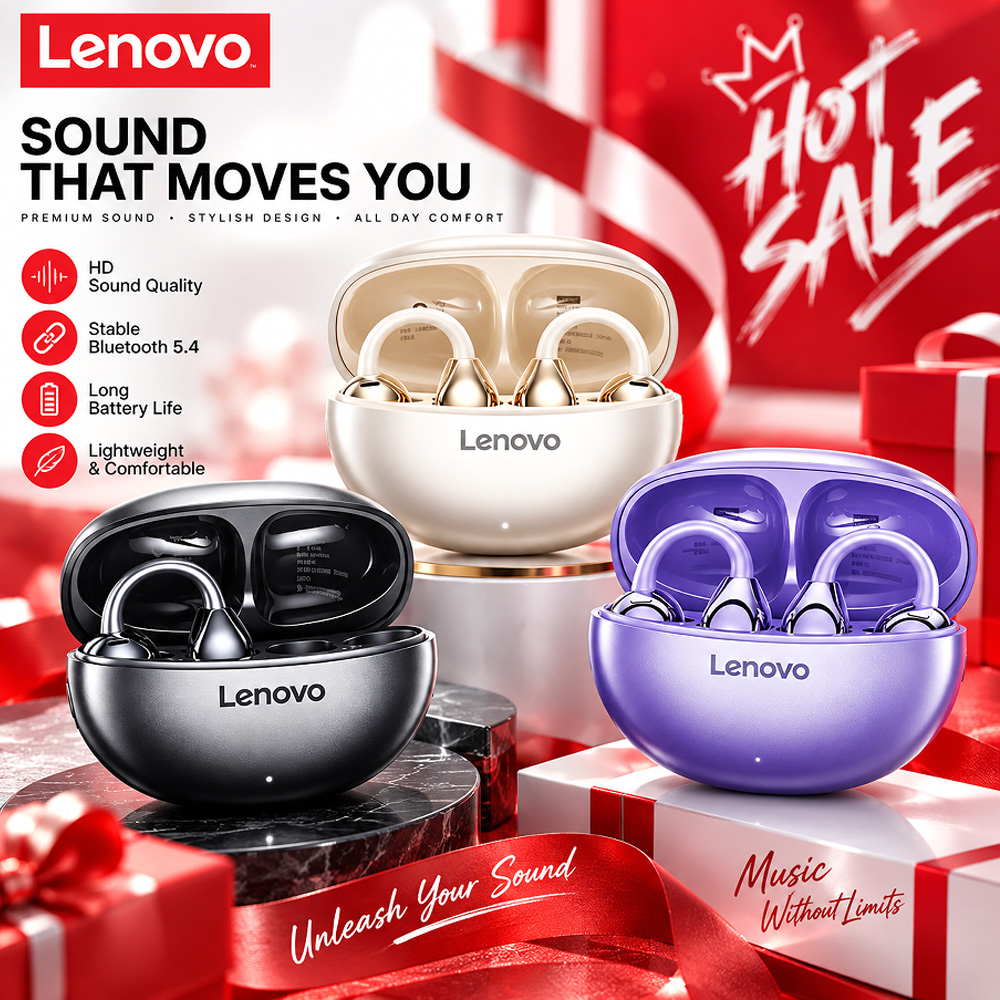 Lenovo TA410 TWS ワイヤレスイヤークリップ型 - Tws Earbuds Bluetooth 5.3 のレビューと価格