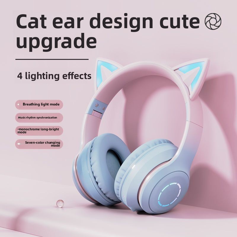 新発売 ベストセラー RGB ヘッドマウント型 ブルートゥー - Cat Ear Bluetooth Headset Led のレビューと価格
