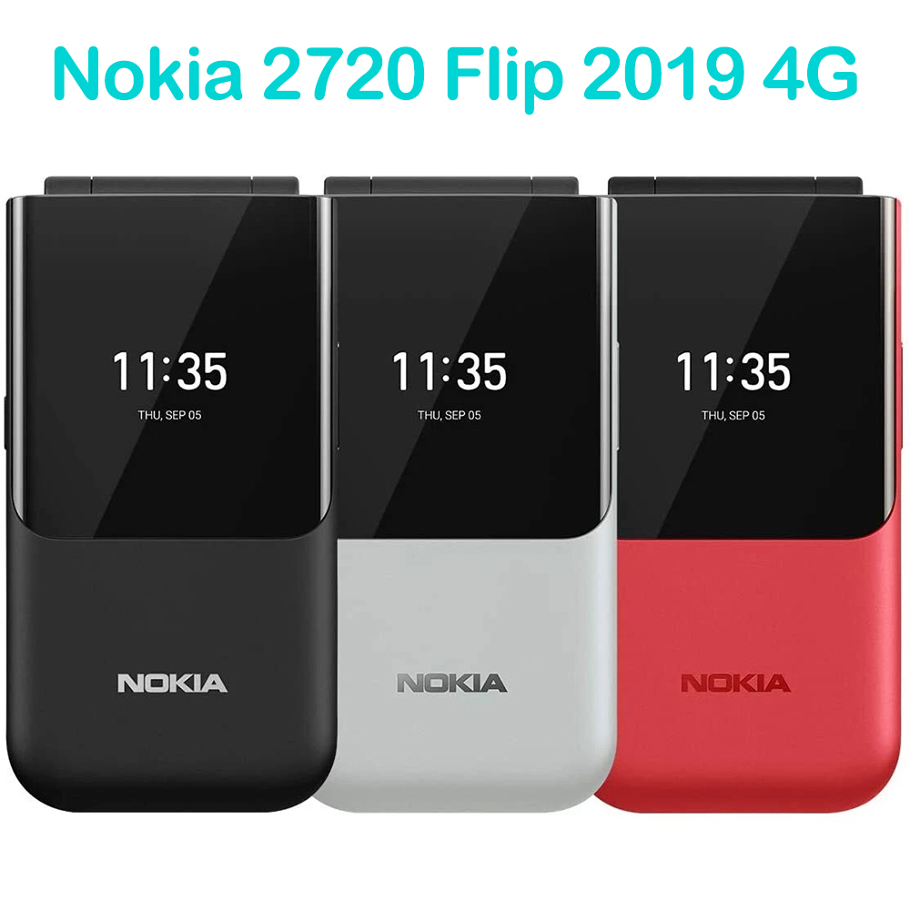 ノキア 2720 フリップ 4G 中古携帯電話 2SIM 2 - Cameras のレビューと価格