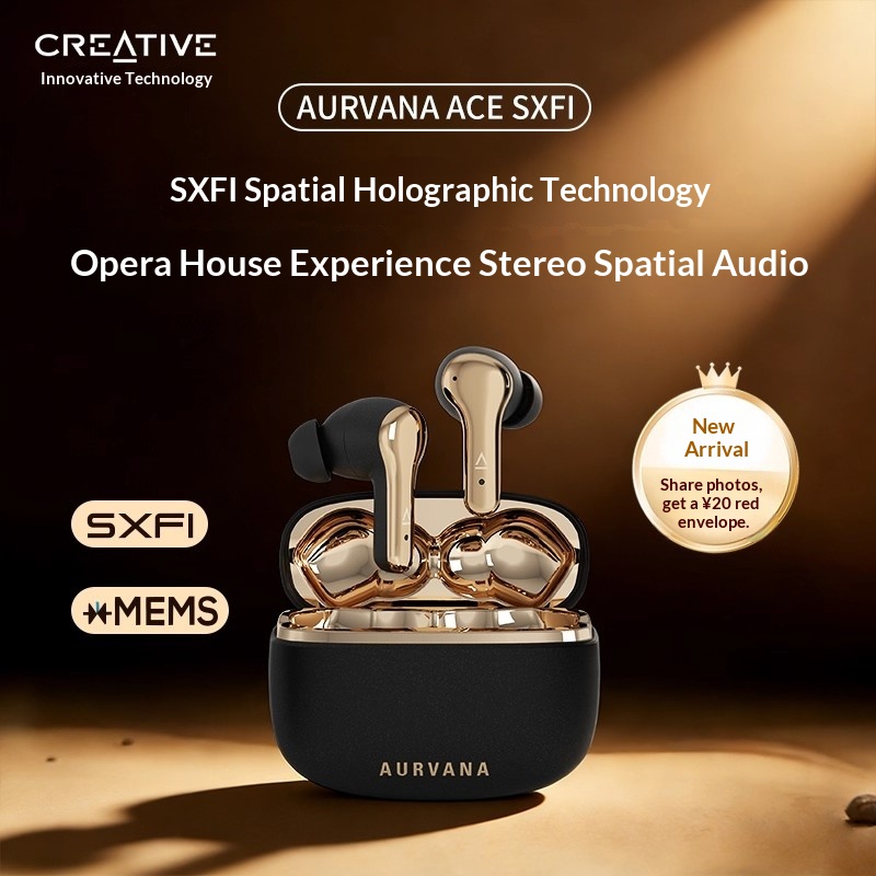新しいクリエイティブACE SXFI TWSイヤホン ANC - Tws Earbuds Bluetooth 5.3 のレビューと価格